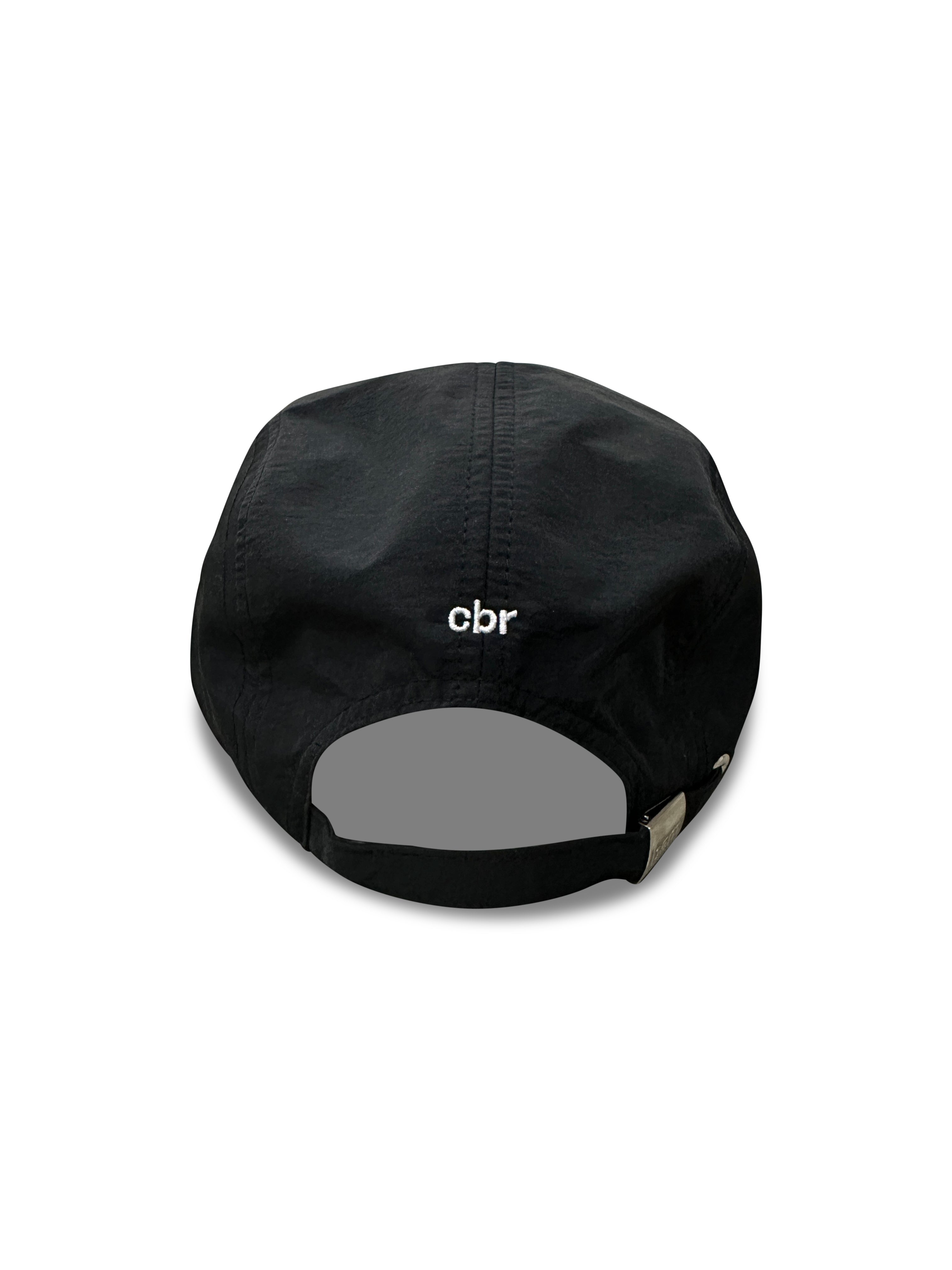 nylon sports cap - black